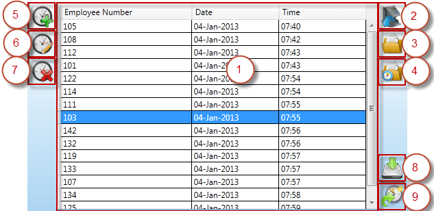 HandPunch Attendance Manager Attendance Log