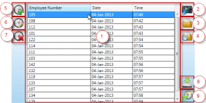 Time Clock Attendance Manager Attendance Log Grid